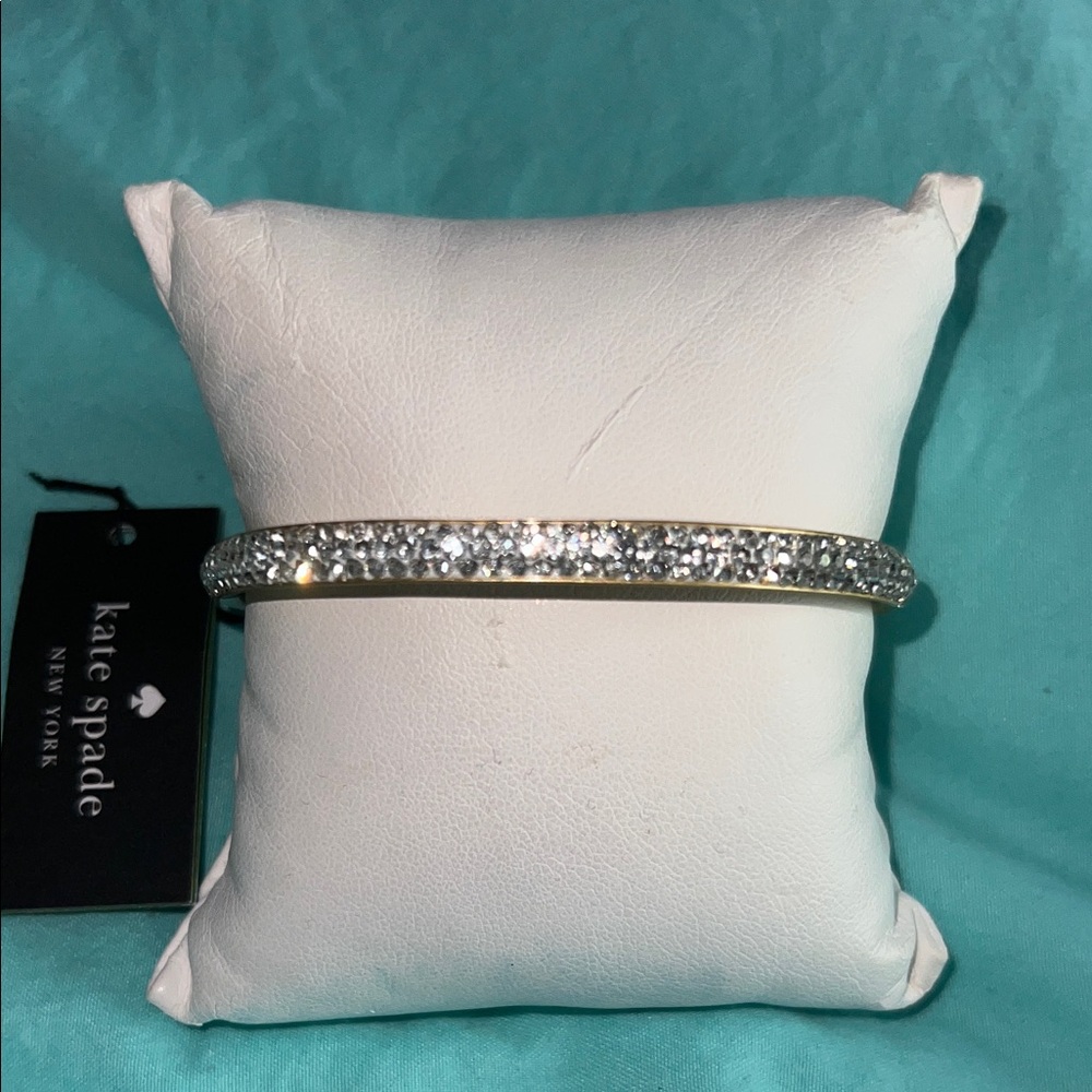 Kate Spade Gold Bangle with Silver Sparkle